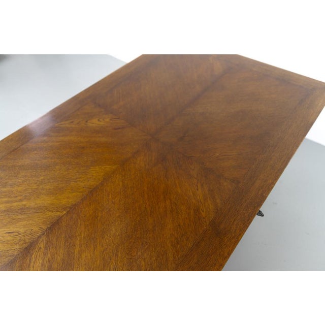 Antique Danish Oak Writing Desk, 1900s For Sale - Image 17 of 18