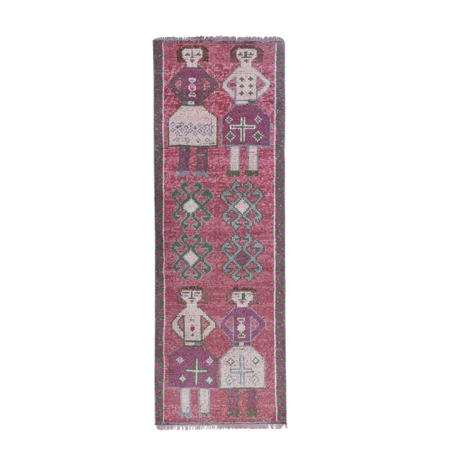 1970s Vintage Turkish Human Pictorial Rug For Sale - Image 13 of 13