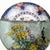"Meadow Flowers in Brown Vase" Contemporary Installation of Ceramic Plates and Oil on Canvas - Set of 7 For Sale - Image 9 of 15