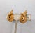 Vintage 1960s Signed Boucher Modernist Goldtone Loop Clip Earrings-2 Pieces For Sale In Philadelphia - Image 6 of 8