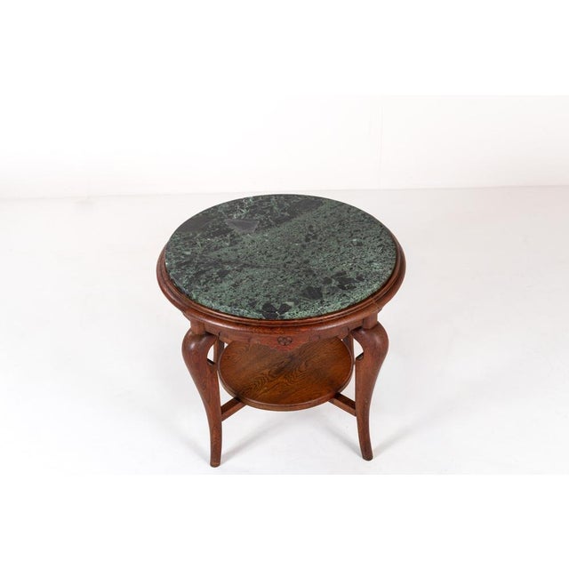 Vintage Side Table with Marble Top For Sale - Image 5 of 13