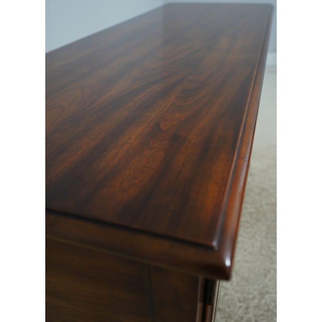 Brown 1970s Statton Oxford Cherry Queen Anne Sideboard For Sale - Image 8 of 18