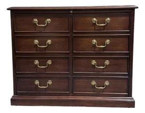 Late 20th Century Sligh Mahogany Traditional File Cabinet Chest