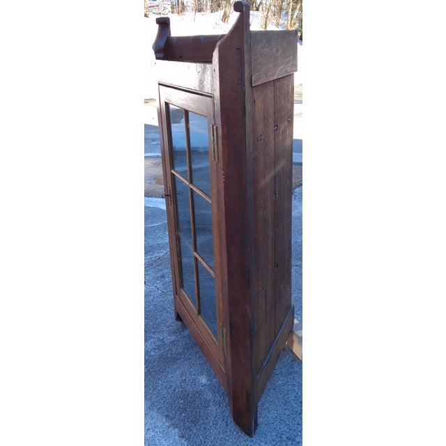 19th Century Victorian Oak Corner Cabinet Cupboard For Sale - Image 13 of 13