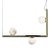 Ofione 1 Shiny Gold Metal Pendant Lamp by Alabastro Italiano For Sale