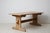 Wood Antique Swedish Rustic Trestle Dining Table or Worktable For Sale - Image 7 of 12