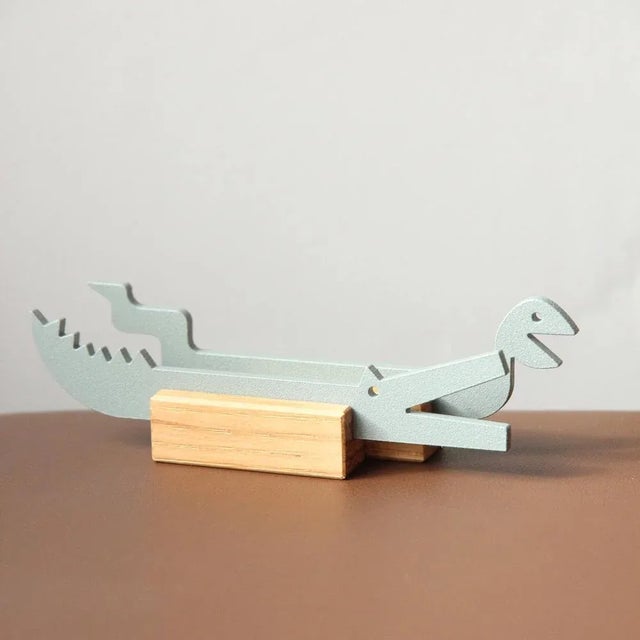 Early 21st Century Sketch Holder in Wood and Metal for Alto Duo, Set of 6 For Sale - Image 5 of 9