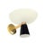 Black & White Brass Diabolo Wall Sconce from Stilnovo, 1950s For Sale - Image 18 of 18