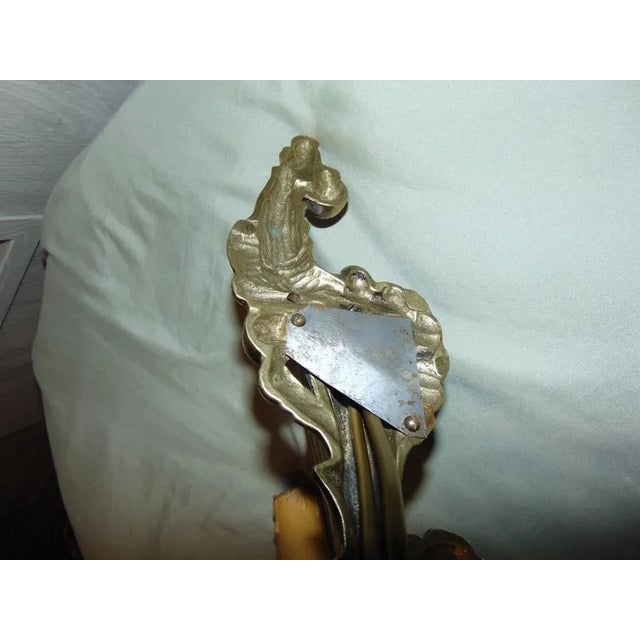 1970s Vintage Brass Wall Lamp, 1970s For Sale - Image 5 of 7
