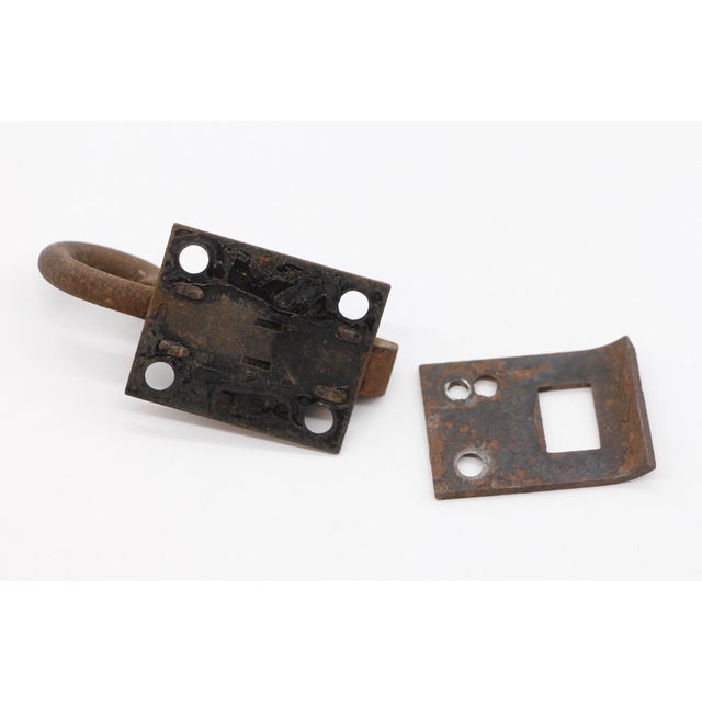 Antique Surface Cast Iron Transom Window Latch For Sale - Image 4 of 4