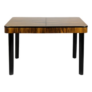 Walnut Folding Dining Table by Jindřich Halabala for Drevotvar, 1940s For Sale