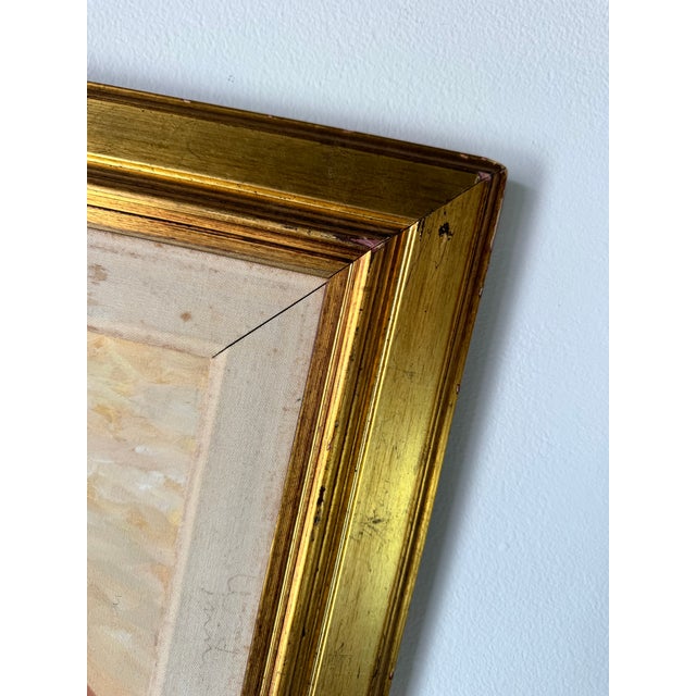 1990's Vintage Reclining Nude Woman Oil on Canvas Painting by Virginia Ausa For Sale - Image 9 of 12