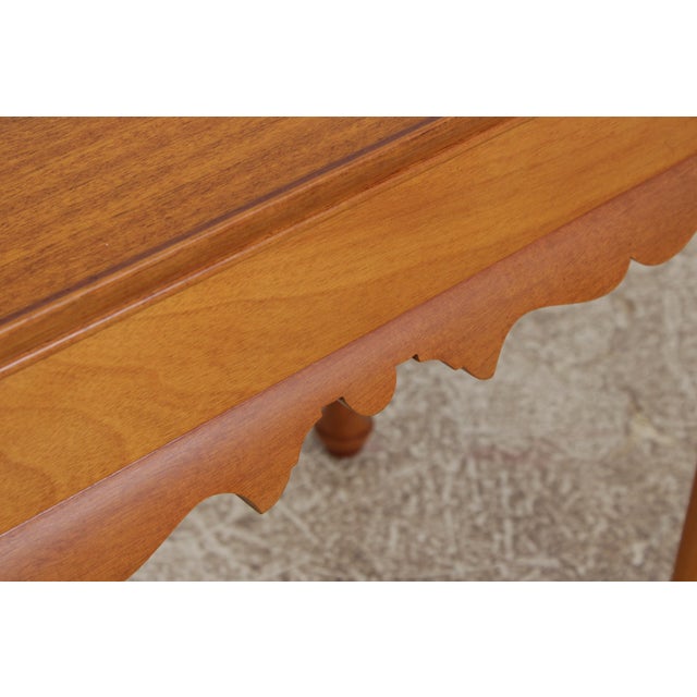 Bench Made Hand Crafted Mahogany Tea Table For Sale - Image 10 of 14