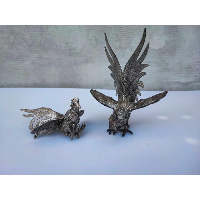 Japanese Hen and Rooster Figurines, 1950s, Set of 2 For Sale - Image 6 of 6