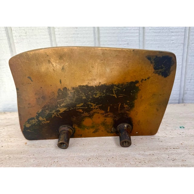 Mid 20th Century Mid 20th Century Knockout Huge Unusual Mid Century Modern Free Standing Abstract Brutalist Bronze Sculpture Doorknob Door Handle For Sale - Image 5 of 9