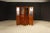 Mid-Century Modern Brazilian Hardwood, Leather and Mirrored Panel Folding Screen, Brazil, C 1960s For Sale - Image 3 of 18