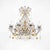 Italian Beaded Crystal 10-Light Chandelier with Amber Drops, 1950s For Sale - Image 16 of 16