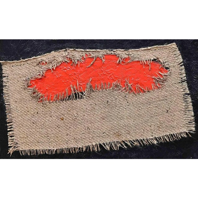 Hommage to Burri is an original artwork realized by Giorgio Lo Fermo (b. 1947) in 2022 Original Oil Painting on Canvas...