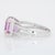 Purple 6.4Ct Natural Kunzite Ring With Natural Diamonds Accents: Solid 14k Gold, Size 6.75 For Sale - Image 8 of 8
