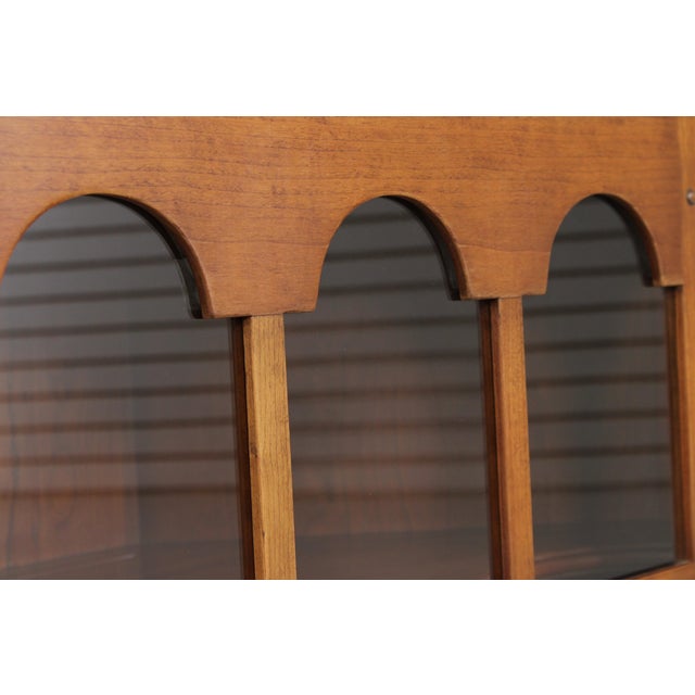 Pair Stickley Cherry Valley Corner China Cabinets For Sale - Image 9 of 18
