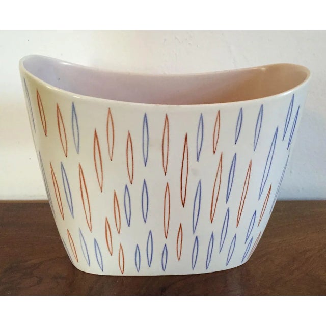 1950's Mid Century Modern English Poole Pottery Vase For Sale - Image 4 of 11