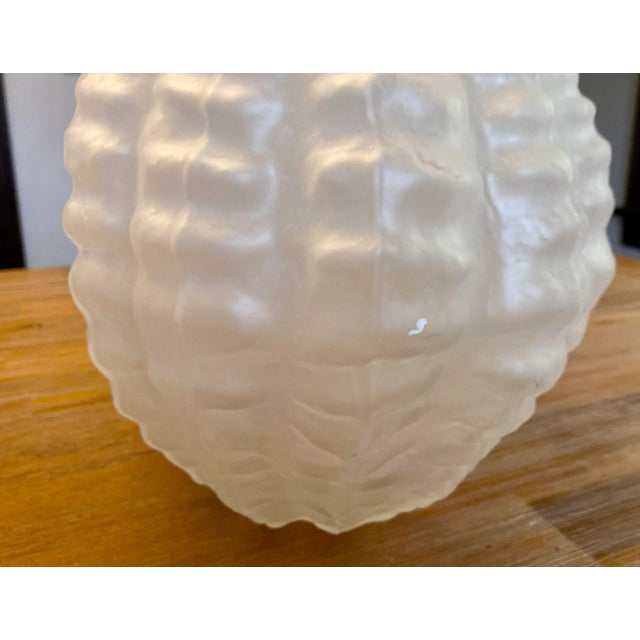 Limited Series Glass Sculpture ‘Circium' in Frost by Nikolas Weinstein, a Frank Gehry Colleague For Sale - Image 4 of 11