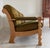 Scalloped Carved Turned Danish Oak Henning Kjærnulf Style Sofa Couch Olive Wool For Sale - Image 12 of 16