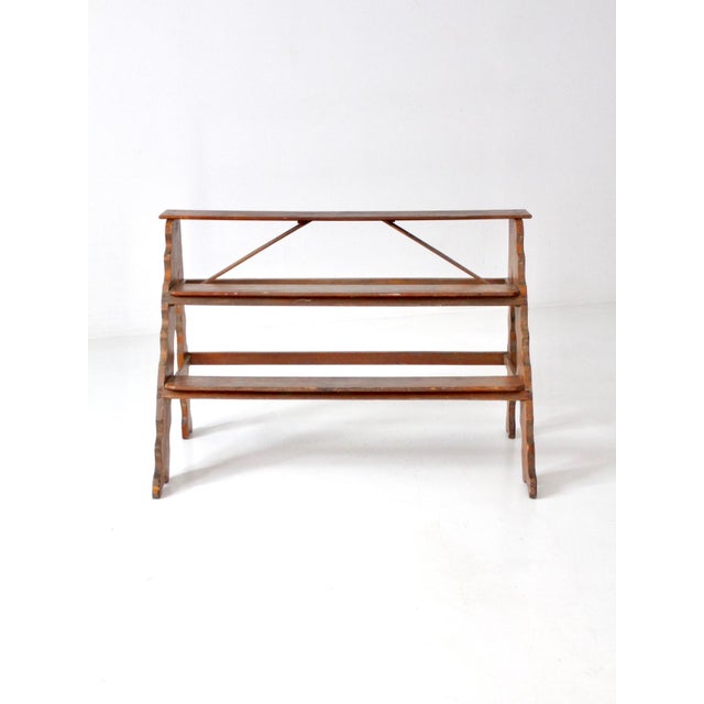 Contemporary Vintage Wooden Plant Stand Riser For Sale - Image 3 of 10