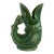 Mid 20th Century Shreve, Crump & Low Gurgling Cod Pitcher Green Glazed Ceramic For Sale