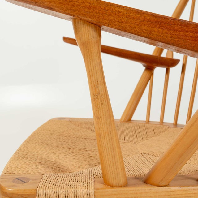 1960s Hans Wegner Jh50 “Peacock Chair” in Oak and Teak For Sale - Image 9 of 13