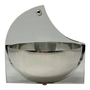 Mesa by Giuliano Malimpensa Ss Silverplate & Glass Divided Bowl