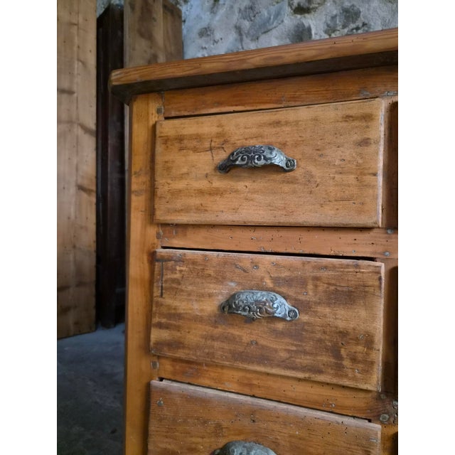 Antique Shop Counter with 12 Drawers, 1890s For Sale - Image 18 of 18