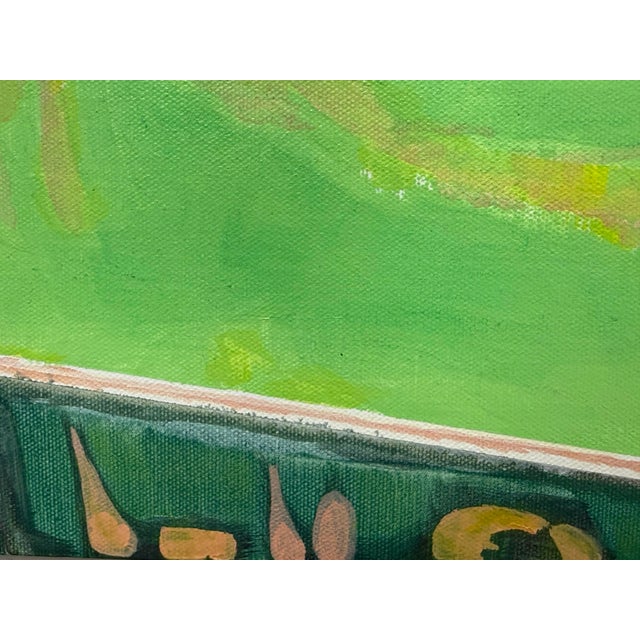 Geometric Abstract Acrylic on Canvas Painting, Circa 2008 For Sale - Image 10 of 12