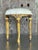 Gold Vintage Regency Patinated Low Stool For Sale - Image 8 of 9