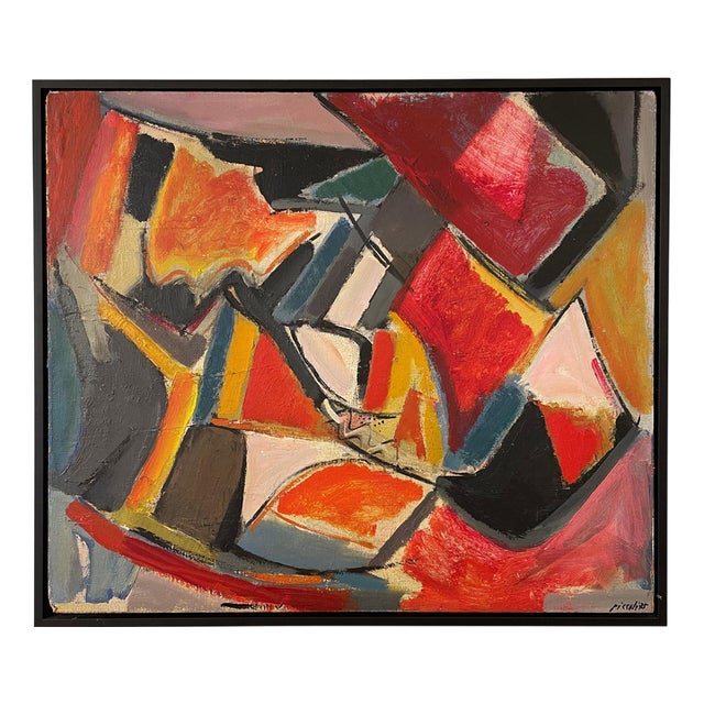 Sergio Piccoli, Untitled, 1970s, Acrylic Painting, Framed For Sale