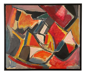 Sergio Piccoli, Untitled, 1970s, Acrylic Painting, Framed