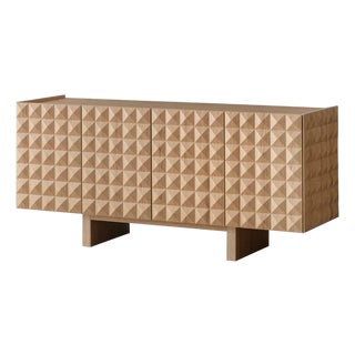 Teatro Spike Design Luxury Wood Architectural Sideboard For Sale