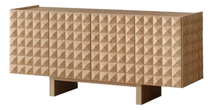 Teatro Spike Design Luxury Wood Architectural Sideboard