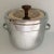 Mid-Century Modern Buenilum 24k Ceramic Top Polished Aluminum Ice Bucket With Tongs For Sale - Image 3 of 11