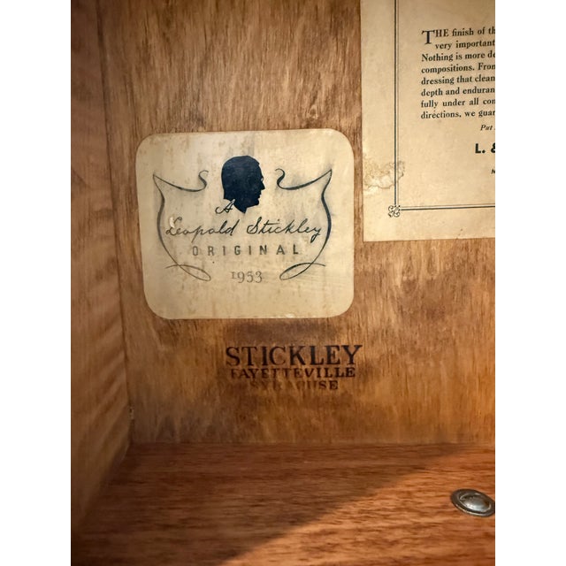 Set of 2 Vintage 1953 Stickley End/Side Tables For Sale - Image 14 of 14