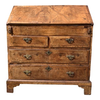 18th Century Georgian Walnut Slant Front Desk For Sale
