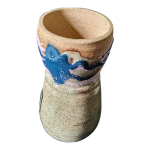 Mid 20th Century Signed Art Deco Studio Pottery Vase