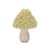 Contemporary Set of 2 Wood & Fabric Mushroom Figurines For Sale - Image 3 of 3