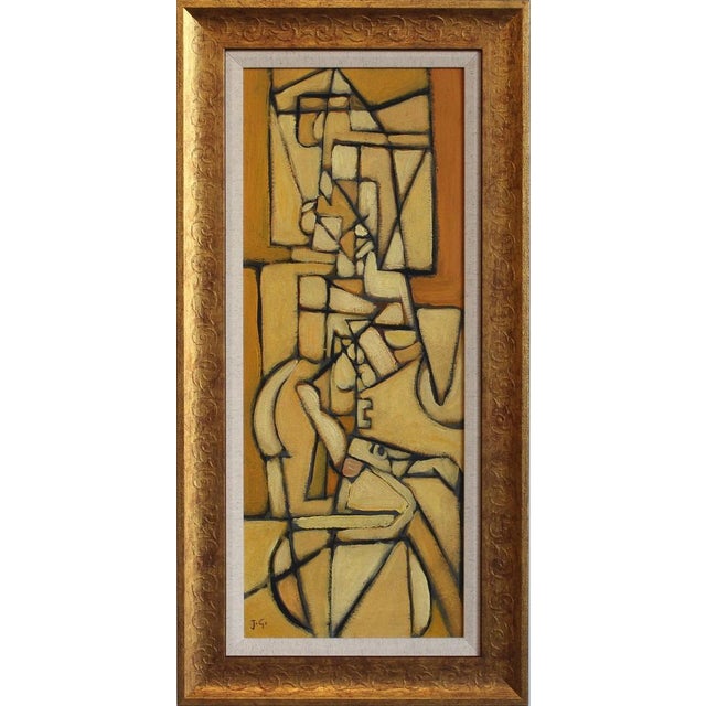 Postwar European Artist, The Vanguard Series Nr. XXV Abstract Composition, 1950s-1970s, Oil on Board, Framed For Sale - Image 10 of 10