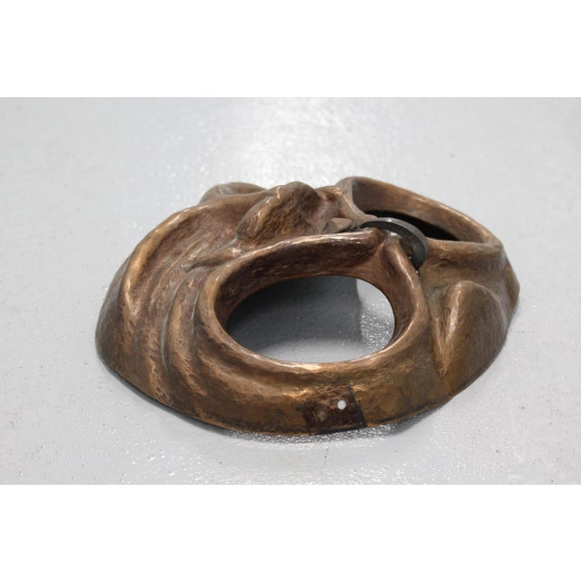 Gothic Copper Mask Wall Decor, 1950s For Sale - Image 10 of 18