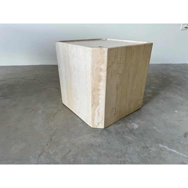 Maurice Villency Style Travertine and Onyx Coffee Table For Sale - Image 11 of 12