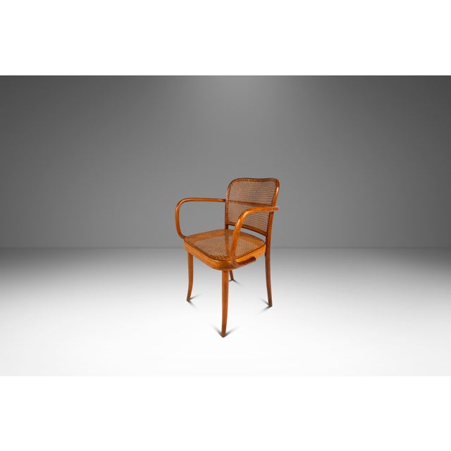 1960s Mid-Century Modern Bentwood Model 811 "Prague" Armchair by Josef Frank Josef Hoffmann for Stendig, Czechoslovakia, C. 1960s For Sale - Image 5 of 18