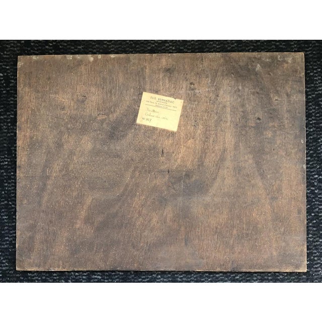 Elie Bernadac, Tartanes, Calme du soir, 1967, Oil on Wood For Sale - Image 7 of 8