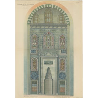 Alexandre M. Raymond, Mihrab of the Süleymaniye Mosque, 1924, Paper For Sale