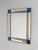 Width: 71 centimeters Height: 91 centimeters Depth: 1 centimeters Striking Italian decorative mirror from the 1980s,...
